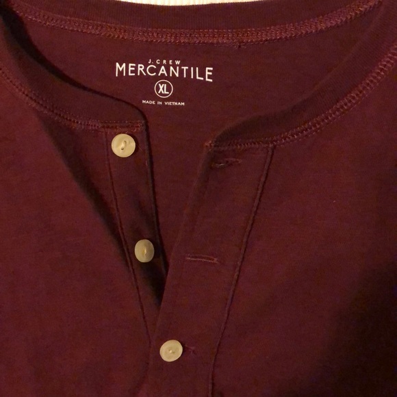 J CREW MERCANTILE long sleeve 3 button top.  NWT - Picture 2 of 3